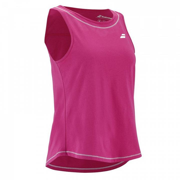 Babolat Exercise Cotton Tank Dark Pink